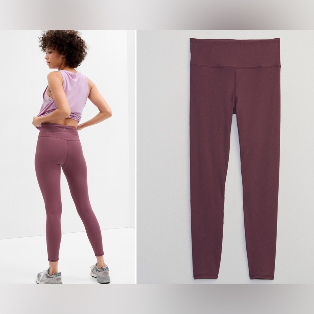 GapFit High Rise Studio Ribbed Leggings - Picture 2 of 3